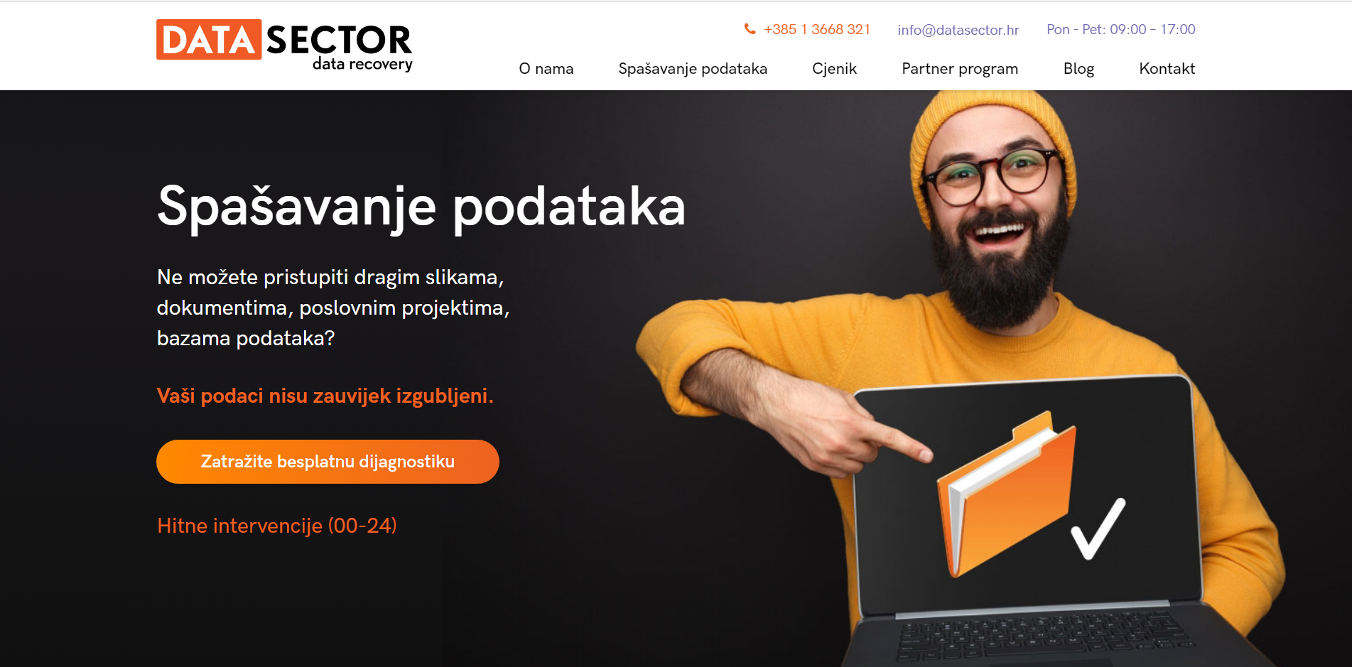 Nova web stranica DataSector